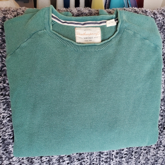 Men's XXL "Weatherproof" Seagreen sweatshirt - Picture 1 of 10